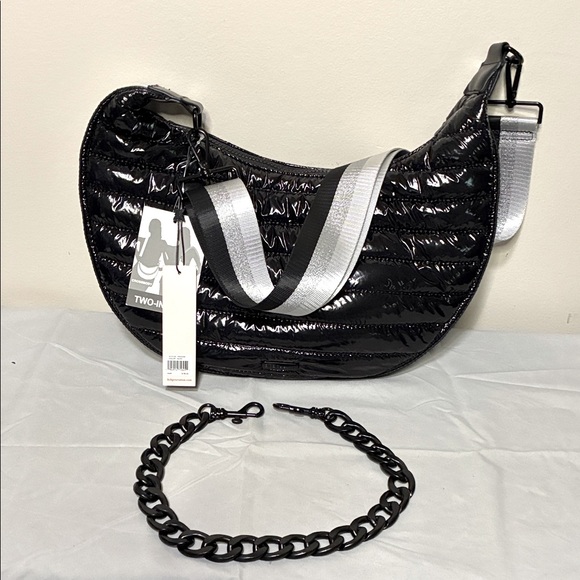 Black and Silver Women's Bag - Picture 1 of 4